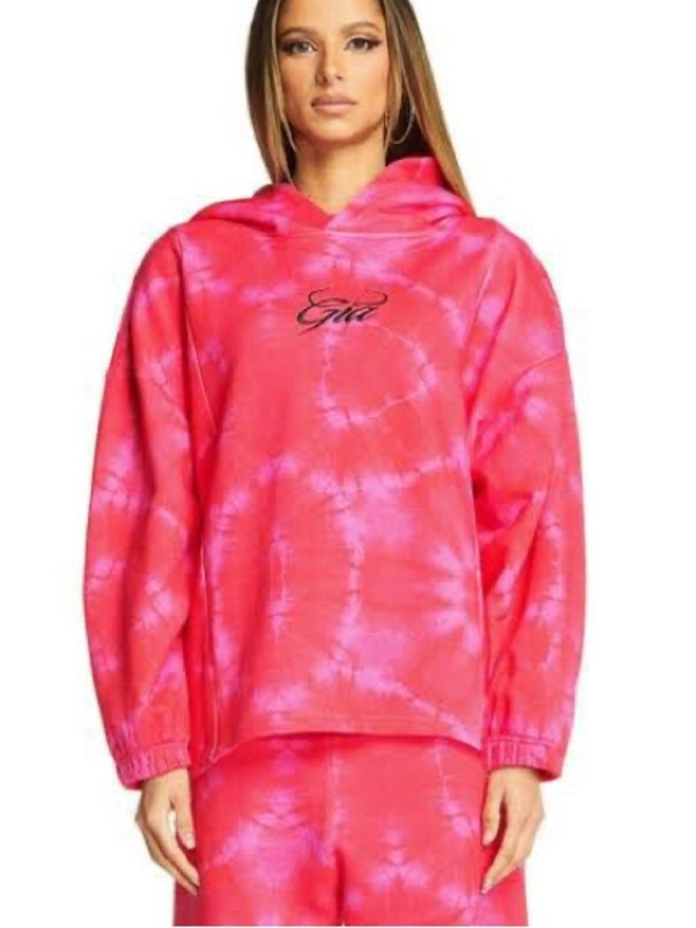 I.AM.GIA Tatiana Oversized Hoodie Size XS Tie Dye Logo Size XS